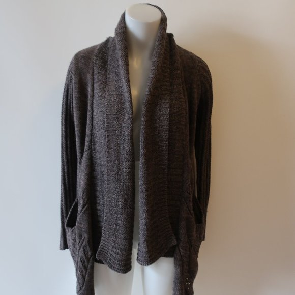 LINE. NO CLOSE ASYMMETRIC CARDIGAN SWEATER XS * - Picture 3 of 12